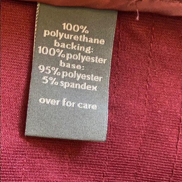 The Limited Burgundy Jacket with Leather-like Strips Medium - Picture 7 of 8